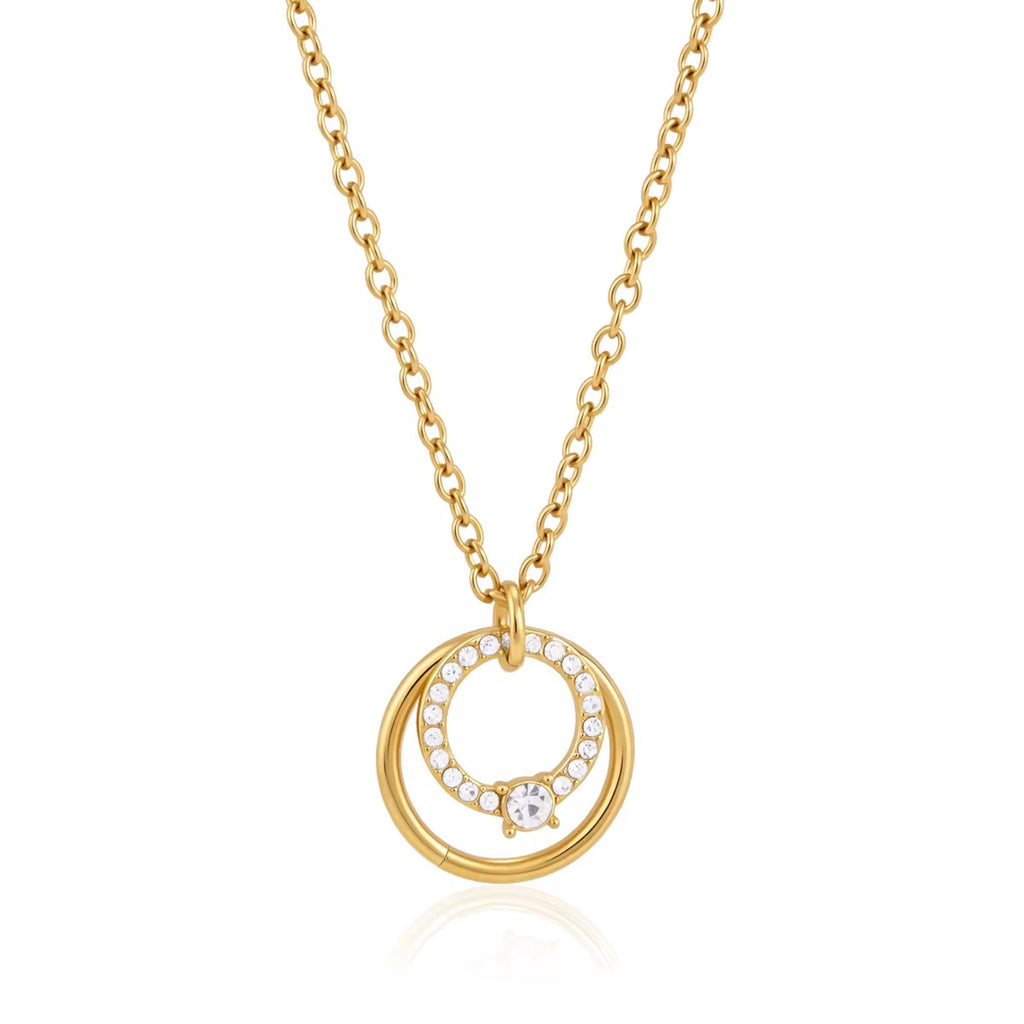 Double Circle Necklace