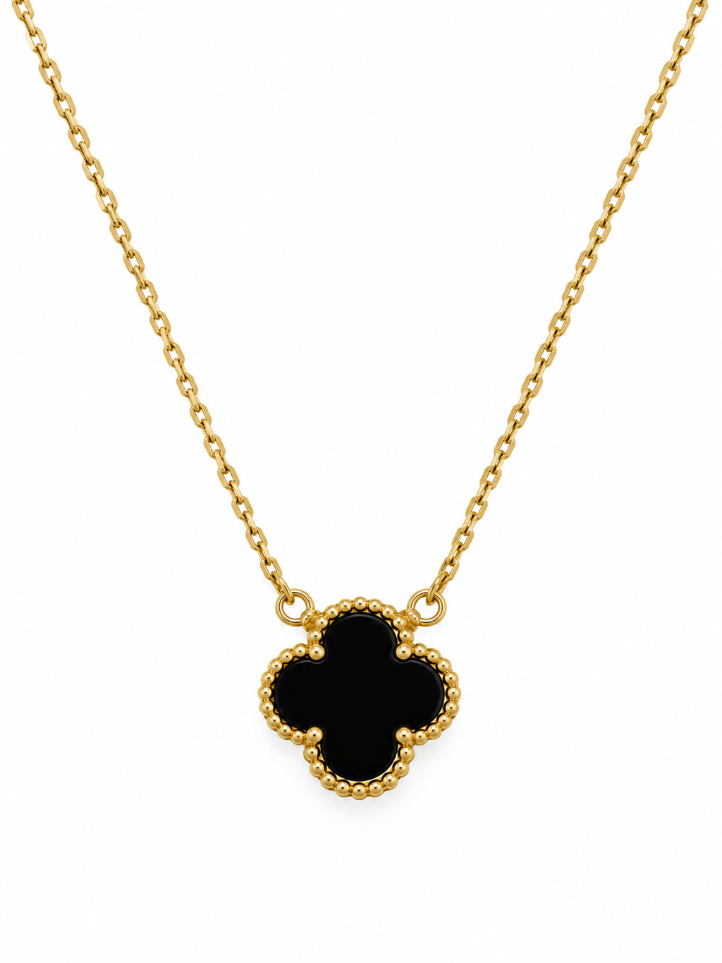 Black Clover necklace ( Stone )