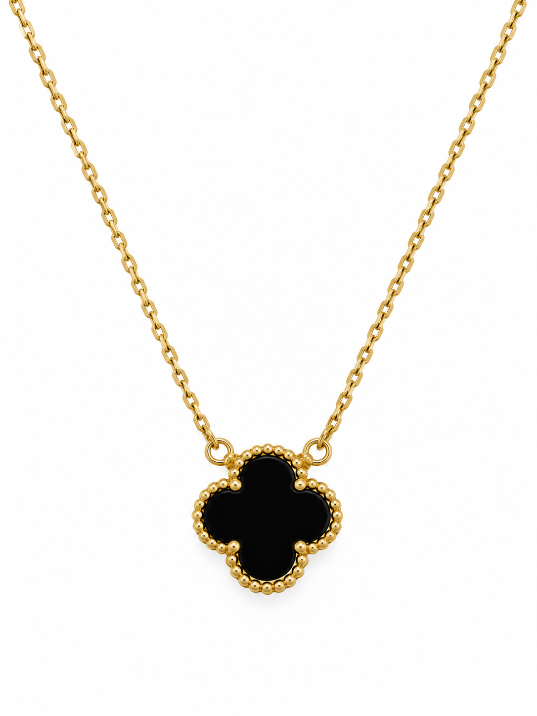 Black Clover necklace ( Stone )